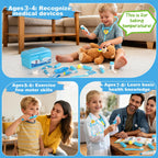 Doctor Kit for 3-5, 21 PCS Pretend Play Set Toys