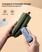 Glocusent USB Rechargeable Book Light, Portable Clip-on LED Reading Light, Reading Lights for Books in Bed with 3 Amber Colors & 5 Brightness Dimmable, Compact & Long Lasting, Perfect for Book Lovers