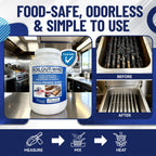 8LB Boil-Out Whiz Deep Fryer Cleaner - Degreaser Powder for Commercial Kitchen Cleaning Oil Saver - Deep Fryer Pot & Coil Safe - Extend Oil Life, Save Time & Energy - by FryOilSaver Co