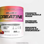 Cellucor Creatine Powder, Fruit Punch Flavor - Increases Strength, Lean Muscle Mass & Endurance, Micronized Creatine for Fast Absorption, 5g Creatine per Serving, 50 Servings