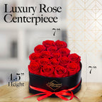 GLAMOUR BOUTIQUE Preserved Flowers, 16 Forever Red Roses in Heart Gift Box
