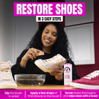 Shoe Cleaner Kit for Sneakers, Leather, Suede, Canvas & Washable Fabrics