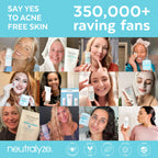 Neutralyze Exfoliating Acne Treatment Wipes - Maximum Strength, Textured Acne Pads with Mandelic Acid & Salicylic Acid for Face & Body - Suitable for All Skin Types, Teens & Adults (100 Wipes)