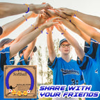 Ecation 20 Set Softball Bracelets Team Gift Bulk Softball Senior Night Adjustable Bead Ball Charm Bracelet with Inspirational Card for Sport Team Sport Lovers Player Gifts Birthday Party(Blue)