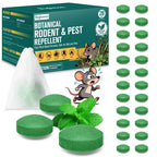 Natural Mice & Rat Deterrent‌ for Indoor/Outdoor Use - 28 Packs, Peppermint Oil Moth Balls for Rodents Repellent, Family & Pet-Safe, Long-Lasting Mouse Control for Squirrels, Skunks, Chipmunks‌