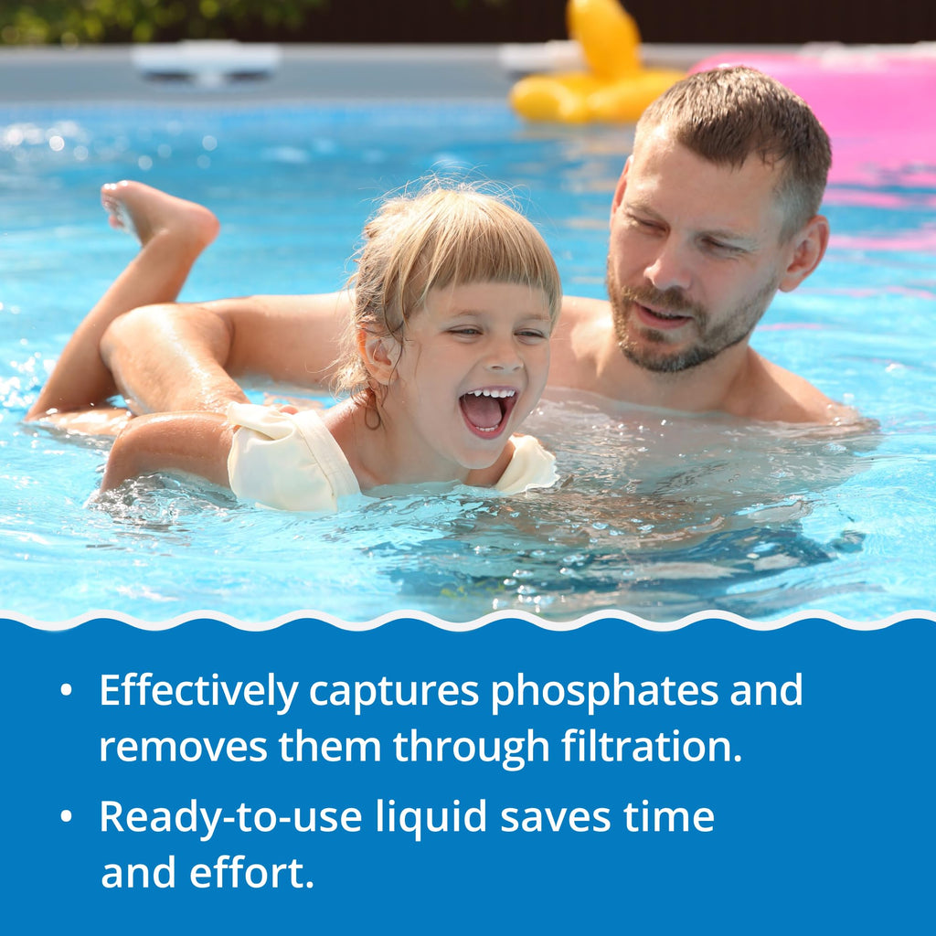 In The Swim - No Phos - Fast-Acting Phosphate Remover for Clear, Balanced Water - 3 Liter - 2-Pack