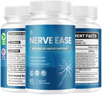 (5 Pack) Nerve Ease Capsules - Nerve Ease Advanced Nerve Support Pills, NerveEase Support Maximum Strength All Natural Premium Formula for Overall Health & Wellness, 300 Capsules for 5 Months