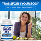 Arazo Nutrition Blood Sugar 365 Supplement – Supports Healthy Energy Levels - 120 Herbal Pills - 60 Day Supply
