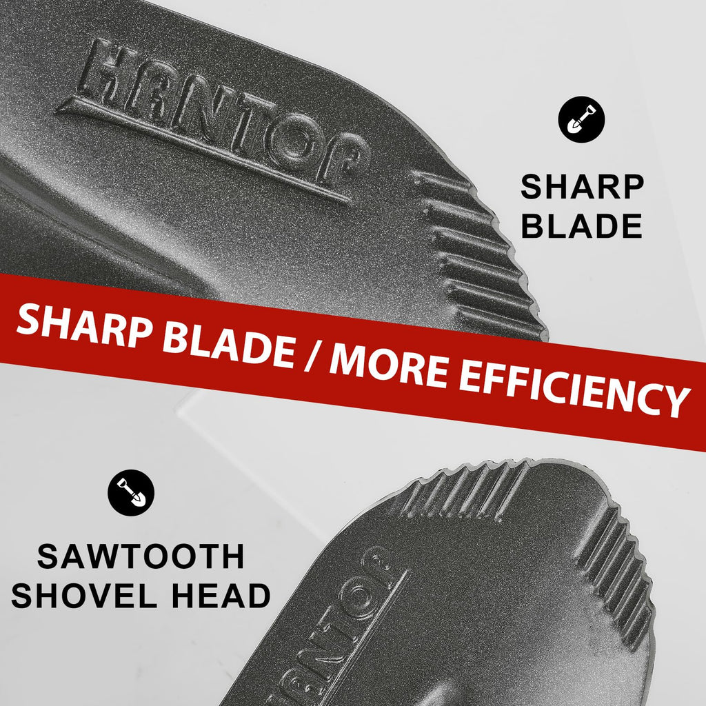 HANTOP Sharp Blade Mini Round Digging Garden Camping Shovel Spade 28 Inch