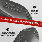 HANTOP Sharp Blade Mini Round Digging Garden Camping Shovel Spade 28 Inch