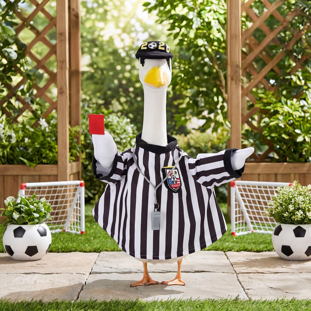 EKOREST Referee Porch Goose Outfits for 23 Inch Statue