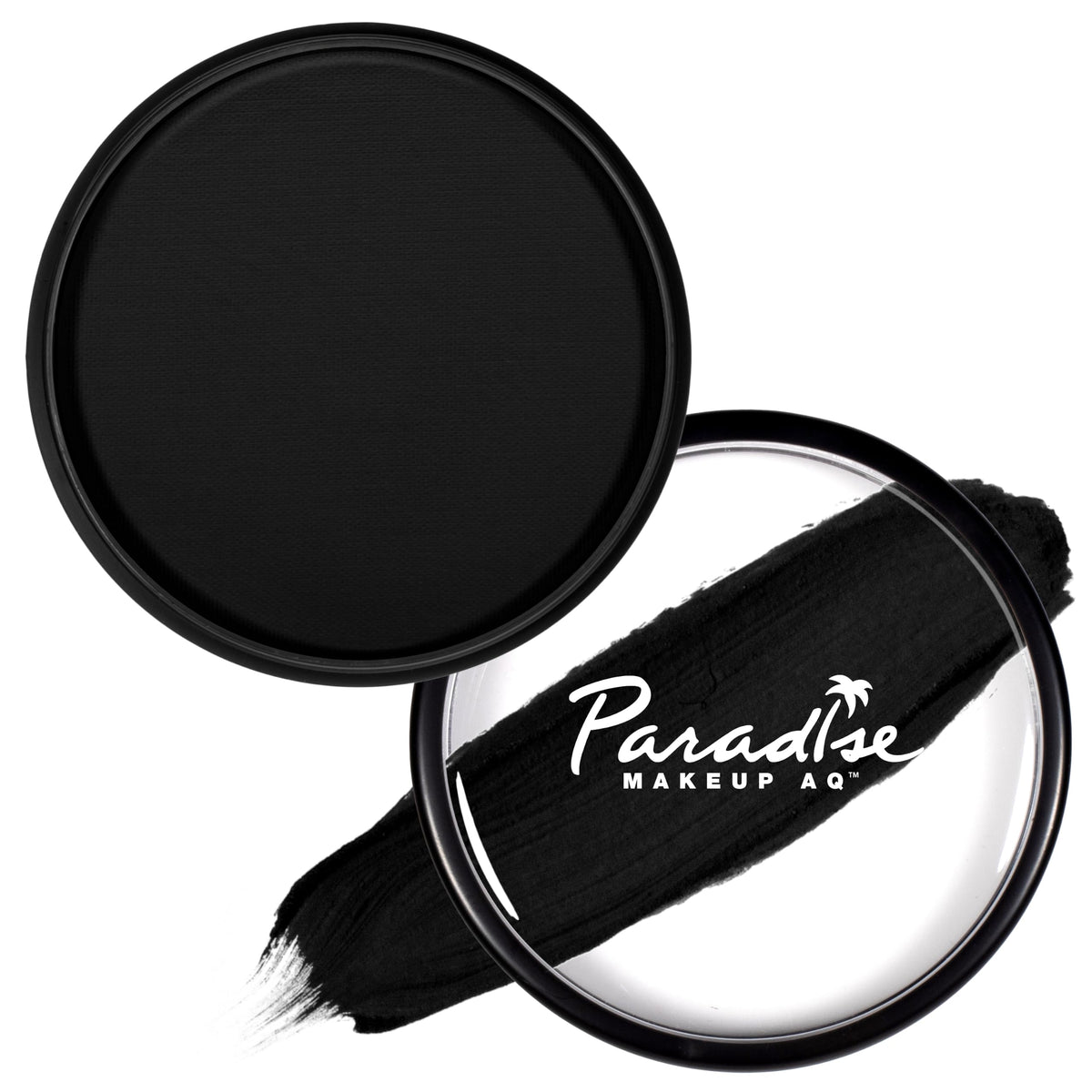 Mehron Makeup Paradise AQ - BLACK, Water-Activated Face & Body Paint