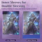 2400 Perfect Fit Sleeves,Inner Clear Card Sleeves Perfect Fit for Double Sleeving,60-Microns Ultra Clear Protection,High Clarity Trading Card Sleeve Compatible with MTG, TCG, Game,Sport Cards