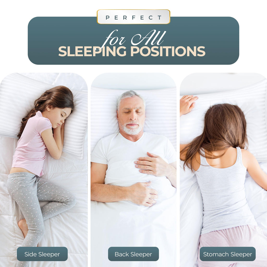 Utopia Bedding Bed Pillows for Sleeping King Size (White), Set of 2, Down Alternative Pillow for Sleeping, Cooling Hotel Quality Pillow Set for Back, Stomach or Side Sleepers