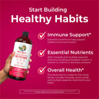 MARYRUTH'S Liquid Morning Multivitamin for Women, Men & Kids | Vitamin A C D E B6 B12 Biotin Zinc | Beauty | Vegan | Non-GMO | Gluten Free | 16 Servings