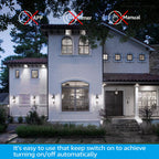 TORCHSTAR 4-Pack Dusk to Dawn LED Light Bulb Outdoor, A19, 5000K