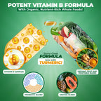 MoxyVites Vitamin B Complex - B Vitamins Whole Food Supplement, B12 Methylcobalamin, B1, B2, B3, B5, B6, B7, B9 - for Stress, Energy and Immune Support, Vegan, 120 Capsules