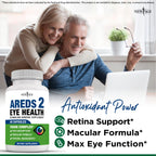 NEW AGE AREDS 2 Eye Vitamins - Lutein, Zeaxanthin, Bilberry, Astaxanthin Mineral Vision Supplement - 180 Count