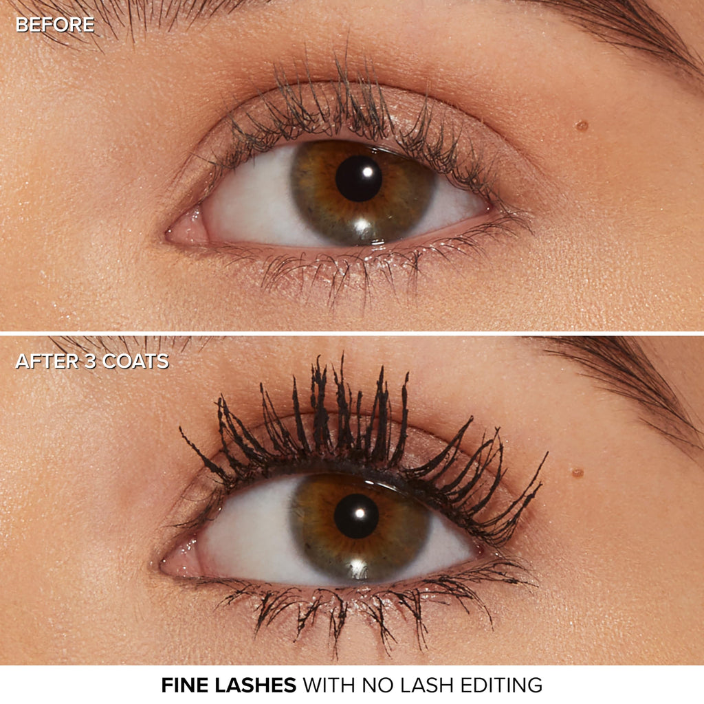 Too Faced Better Than Sex Volumizing and Lengthening Mascara | Vegan Formula, Dramatic Volume and Length | Cruelty-Free Eye Makeup + Hourglass Brush for False Lash Effect, Black, 0.27 Fl Oz
