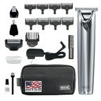 Wahl Stainless Steel Lithium Ion Plus - Beard Trimmer and Shaver for Men | Nose and Ear Hair Trimmer | US Version | Dual Voltage (Needs Plug Adapter) | Model 9864SS