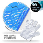 Spargos Urinal Screen Deodorizer, 36 Pack Ocean Breeze Pads