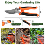 Garden Hoe & Weed Puller Tool with Long Handle, 60 Inch,Manual Weed Remover Tool, 3-in-1 Weed Rake & Grabber & Pruning Shears, Dandelion Gardenia Heavy Duty Uprooting Tool for Yard, Lawn and Garden