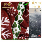 PHF Printed Fleece Blanket Queen Size, No Shed No Pilling Ultra Soft Plush Cozy Xmas Prints Theme Home D��cor Flannel Blanket for Bed, Sofa, Couch and Gift, 90" x 90", Retro Christmas