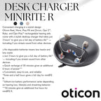 Otto Tech Oticon Charger 1.0 - Desktop Charger Replacement, Compatible with miniRITE R Oticon, Sonic, Bernafon Rechargeable Hearing Aids, Deskcharger