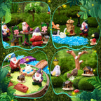 GGSTDDUP 82 Pcs Miniature Gnome Resin Figures, Fairy Garden Accessories Set