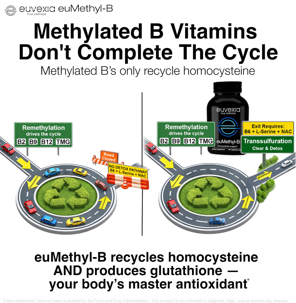 Methylated B Complex Vitamins Riboflavin B6 B12 Folate L-Serine NAC & TMG Supplements Brain Heart MTHFR Immune Support - Methylated Multivitamin L Methylfolate Active 5-MTHF (180) Dr Ekberg euMethyl-B