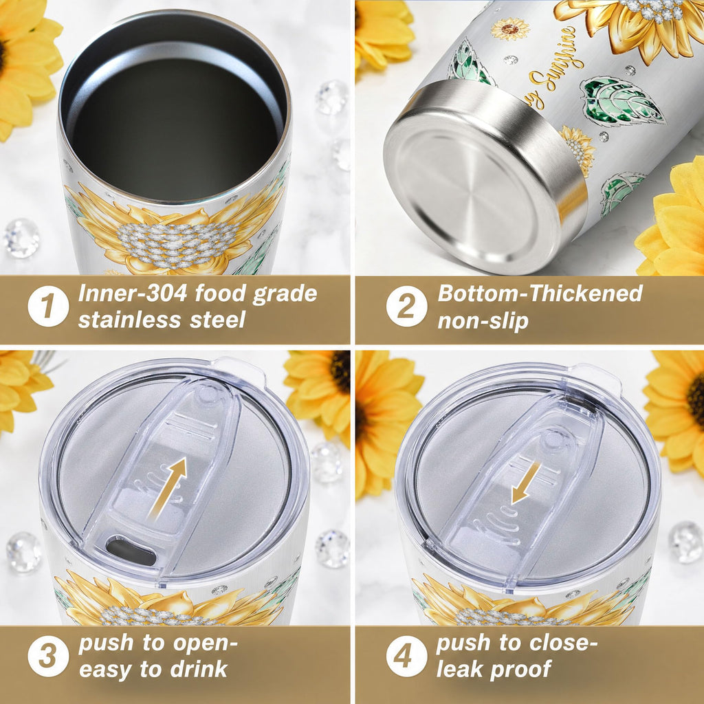 Muilzon Best Big/Little Sister Gifts from Sisters Tumblers 20oz - Cool/Funny Gifts for Sister from Brother Coffee Mug - Christmas Mothers Day Birthday Gift Ideas for Sis Cup
