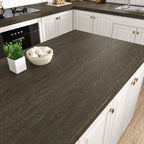 WESTICK Brown Wood Contact Paper for Countertops Waterproof Vinyl Wood Grain Wallpaper Peel and Stick Countertop Oil-Proof Wooden Contact Paper for Dining Tables Kitchen Cabinets Desk 15.8"x196"