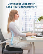 Feagar Donut Pillow for Tailbone Pain Relief - Hemorrhoid Pillow with Memory Foam for Coccyx, Sciatica, Pressure Sores, Office Chair Cushion for Pregnancy, Postpartum & Surgery Recovery(Black)