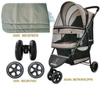 ROODO Pet Stroller Mat,Dog Stroller Cushion,Inner Pad for Exclusive Use,Original,Replaceable,Easy to Clean,Set of 3 pc(Gray)
