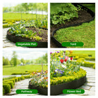 12 Pack Galvanized Steel Landscape Lawn Edging, 40" X 6" Metal Landscape Edging Border with 12 Clips, Metal Garden Edging Border, Metal Edging for Landscaping, Garden, Yard, Pathway(40Ft Total)
