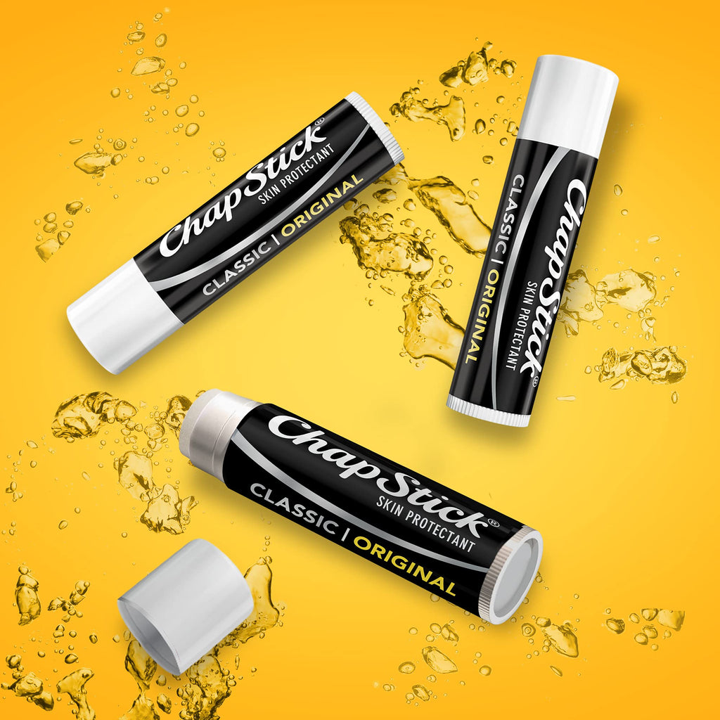 ChapStick Bulk Lip Balm, Classic Original 144-Count – Lip Moisturizer for Dry Lips, 0.15 Oz Ea