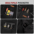 ARCCAPTAIN Welding Jacket, 11oz Flame Resistant (FR) Cotton Welding Jackets for Men and Women, Durable Welder Jackets With 4 Multi-purpose Pockets for Welder's Work, Cutting and Grinding