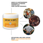 Arnica 35 Arnica Body Massage Gel – Water-Based Cosmetic Massage Gel with Arnica Montana, Fast-Absorbing Lightweight Texture, Non-Greasy Feel, Dermatologically Tested, 16.9 fl oz