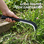 LOZHGO Machete Sickle Garden Tool Brush Clearing Machetes with Carbon Steel - Weeding Sickle Machete for Yard Work,Camping,Gardening