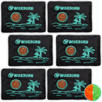 Wisesorb 6 x 500 Gram Rechargeable Silica Gel Desiccant Packs, Microwave Reactivated Moisture Absorbers, Color Indicating Reusable Dehumidifier for Car, Closet, Basement, Garage