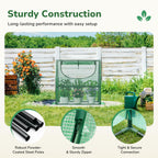 Greatbuddy Portable 3×3×3FT Mini Greenhouse, High-Density PE Plant Cover with Roll-up Zipper Window, Perfect for Indoor Outdoor Plant Growing
