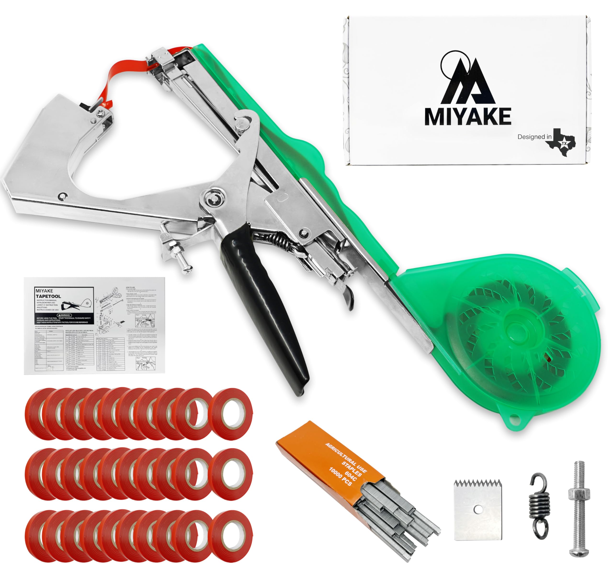 Miyake Plant Tying Machine, Garden Tape Tool for Vine Tying