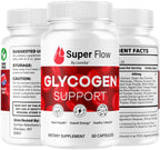 Super Flow Glycogen Capsules - Official SuperFlow Advanced Glycogen Support Pills - Maximum Strength, Natural Formula Vitamins for Overall Health & Wellness Reviews, 60 Capsules for 1 Month