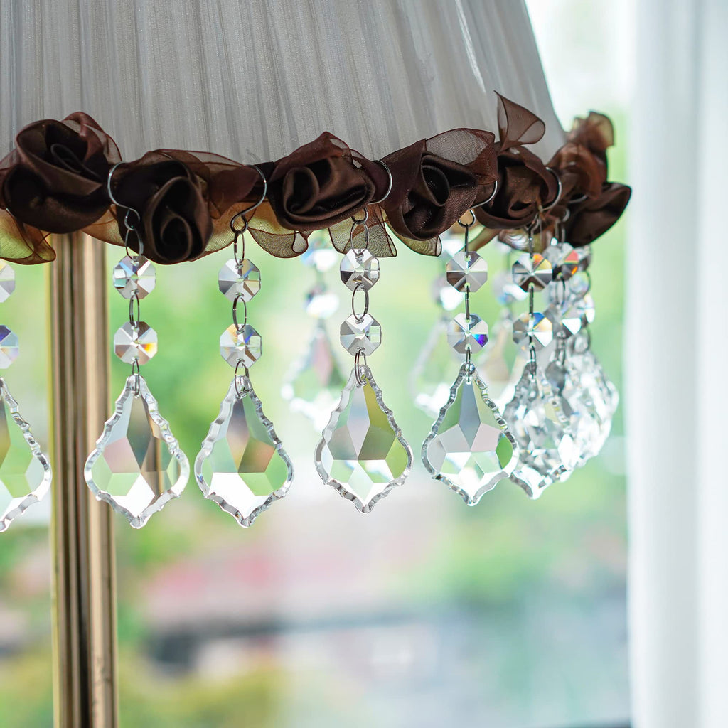 20pcs Crystal Chandelier Prism Pendant, 50mm Suncatchers Hanging Crystals