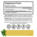 Brain Forza Lemon Balm R5 Extract Capsules - Standardized Extract 5% Rosmarinic Acid, 90 Capsules