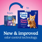 Fresh Step Advanced Clean Paws Multi Cat Clumping Cat Litter, 18.5 lb, 2 Pk