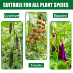 TINGYUAN Garden Stakes 30 Inches Steel Plant Stakes Tomato Stakes Pack of 25