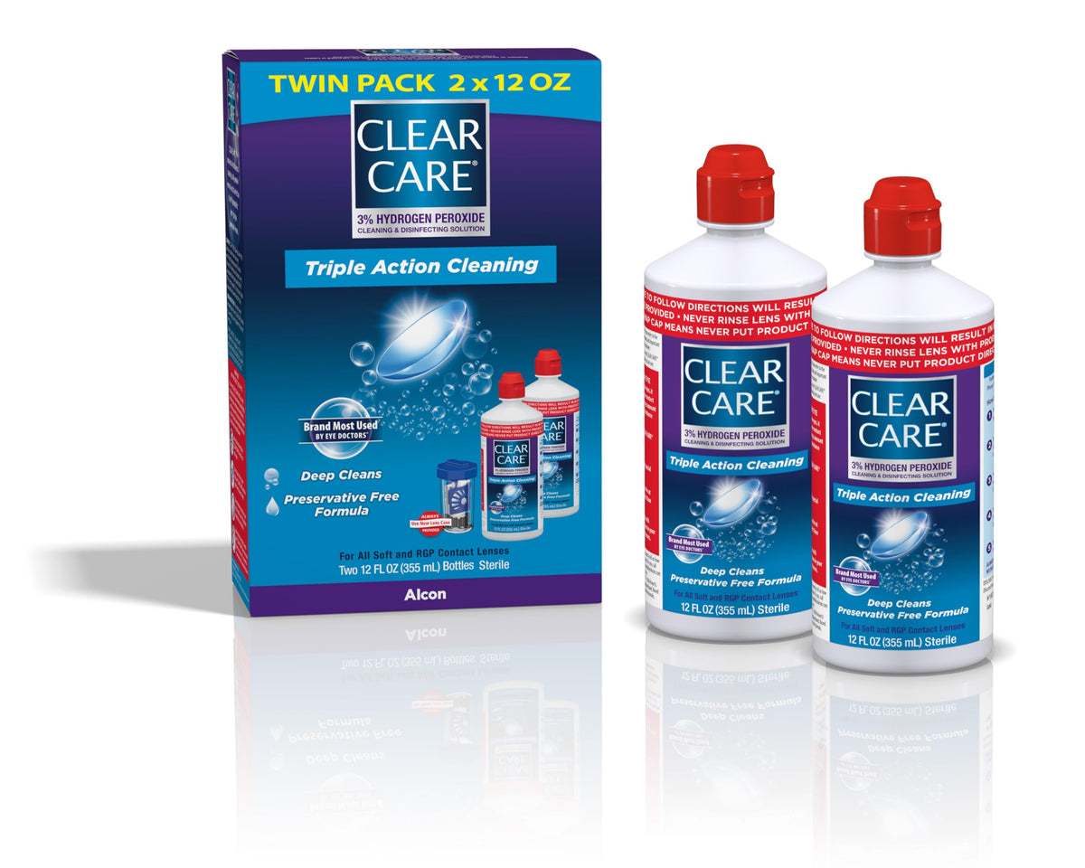 Boots Rgp Solution CLEAR CARE Cleaning & Disinfecting Contact Lens Solution, 12 fl oz ...