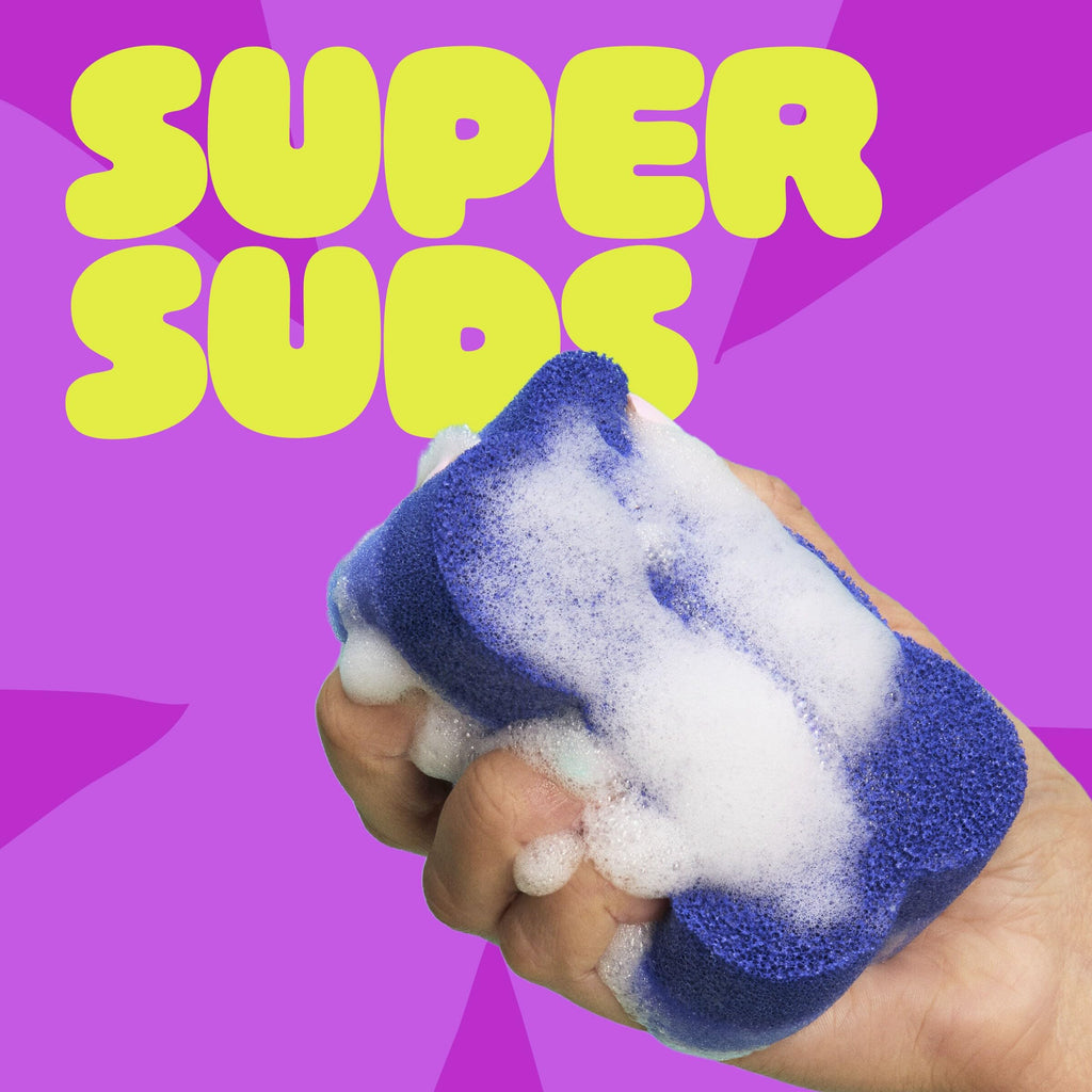 Brite by Scotch-Brite 2-Sided Scrub & Wipe Sponge, Midnight Mode, 6