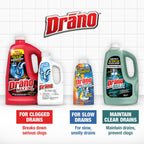 Drano Balance Drain Clog Remover and Cleaner, Non-Corrosive Formula, Safe on All Pipes and Septic Tanks, Formulated Using Only Essential Ingredients, 32 Fl Oz